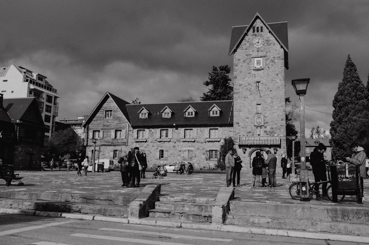 View of the Civic Center. It is the historical and social heart of Bariloche, opened on March 17, 1940.