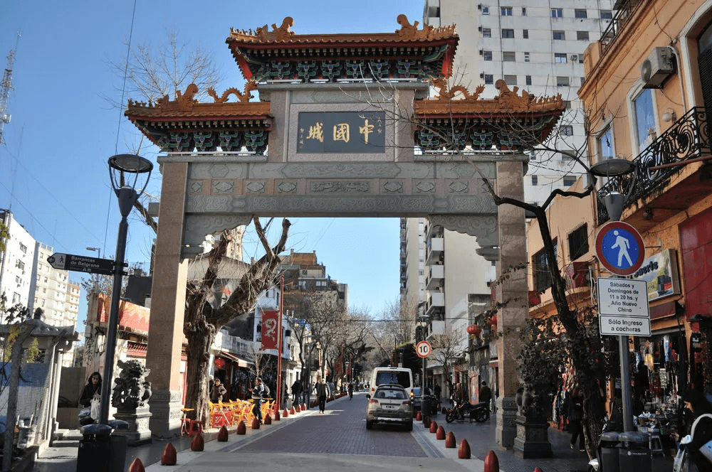 Chinatown (Barrio Chino) in the Belgrano neighborhood, Buenos Aires.