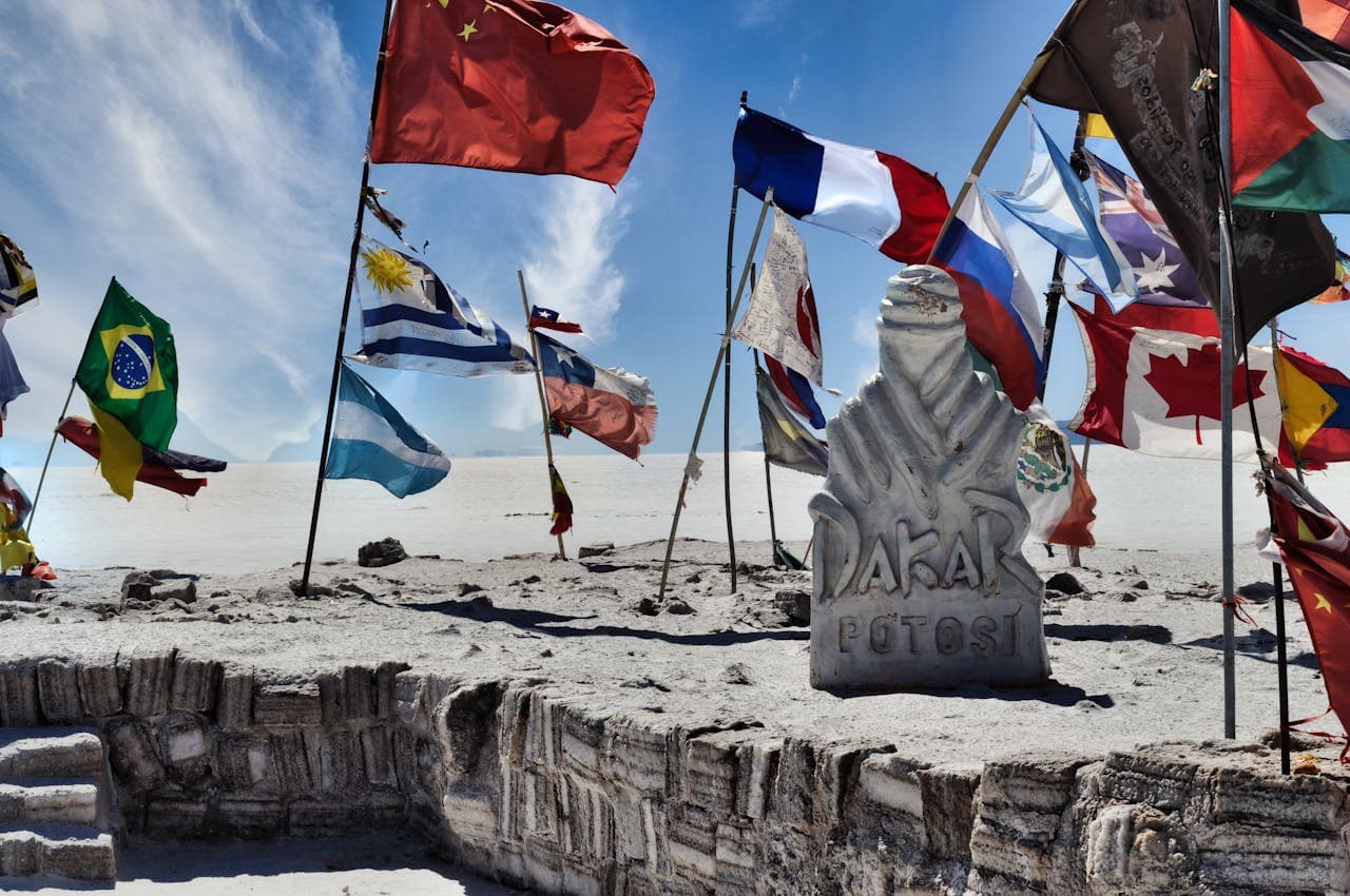 The Dakar Rally passed through the salt flat and its surroundings for five consecutive years, between 2014 and 2018.