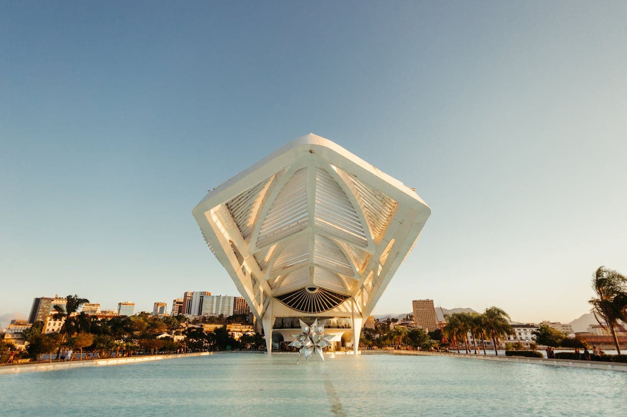 Museum of Tomorrow (Museu do Amanhã) in Praça Mauá, Rio de Janeiro, Brazil.