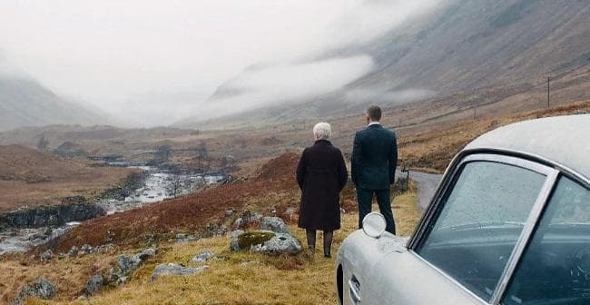 The James Bond viewpoint (Skyfall Spot) in Glencoe, Scotland.
