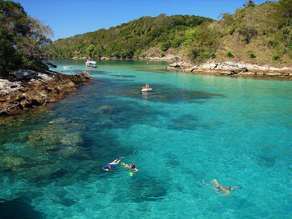 Lagoa Azul, Ilha Grande, Brazil.