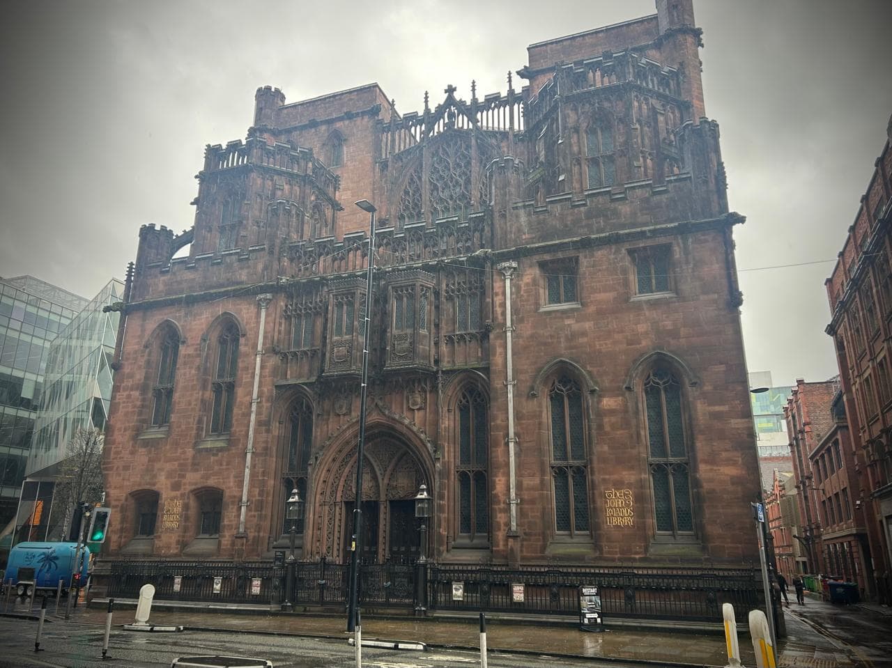 La biblioteca John Rylands, en Manchester, Inglaterra.