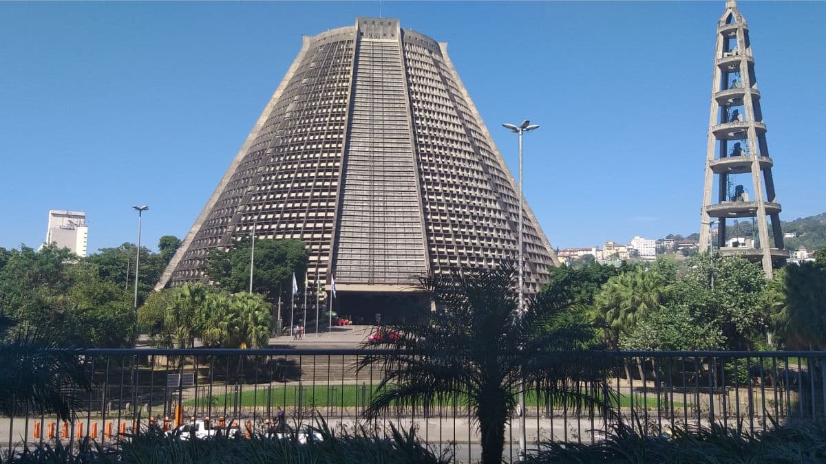 Metropolitan Cathedral of Saint Sebastian in Rio de Janeiro, Brazil.