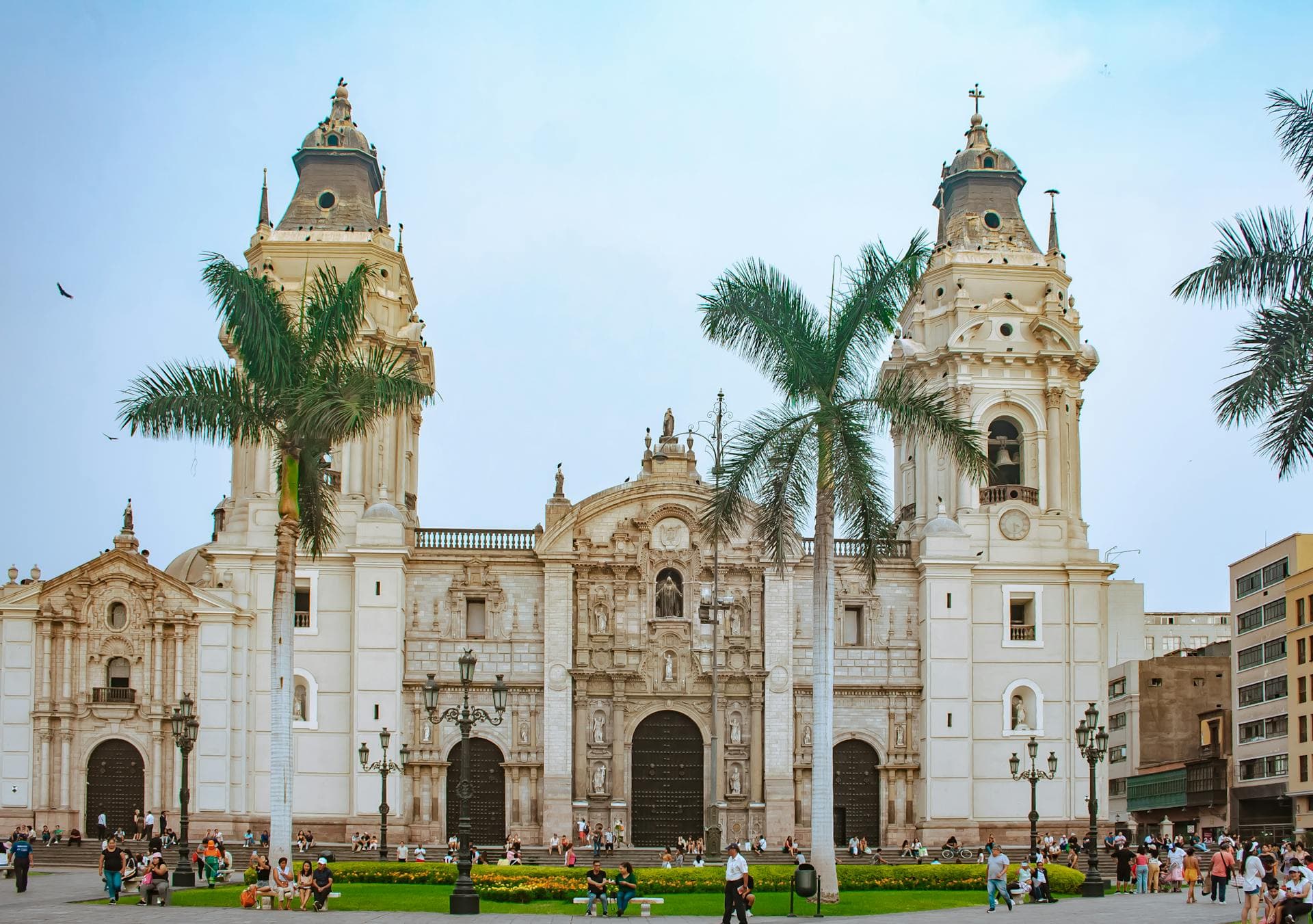 Plaza de Armas de Lima, in the historic center of Lima, Peru.