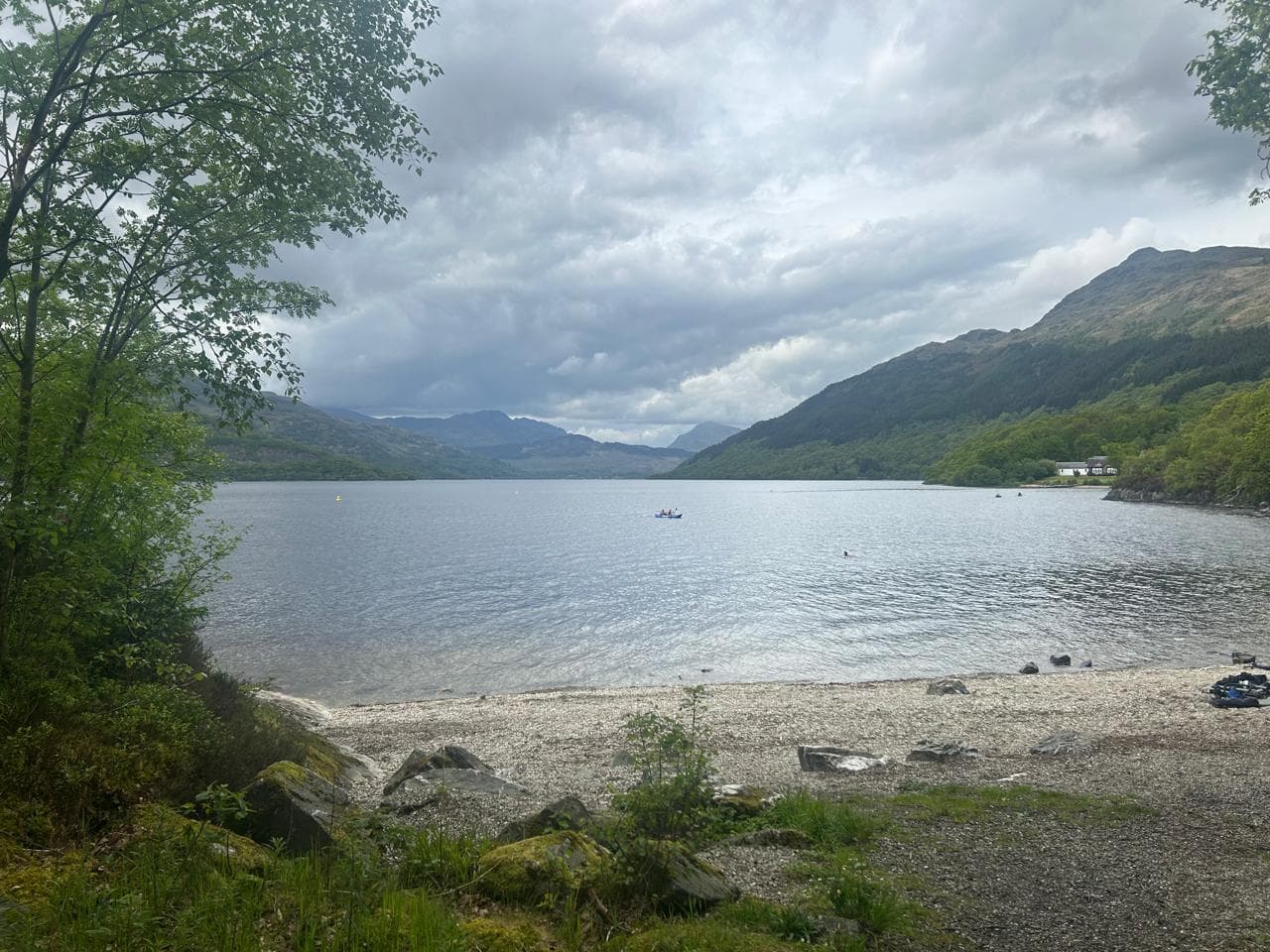 One of the many shores of Loch Lomond, Scotland.
