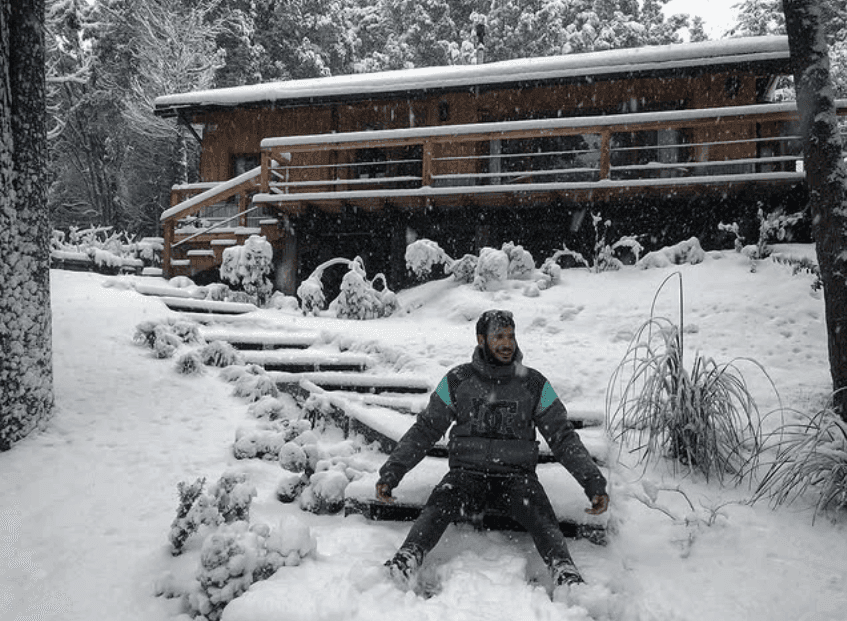 A snowy day in Bariloche, Argentina.