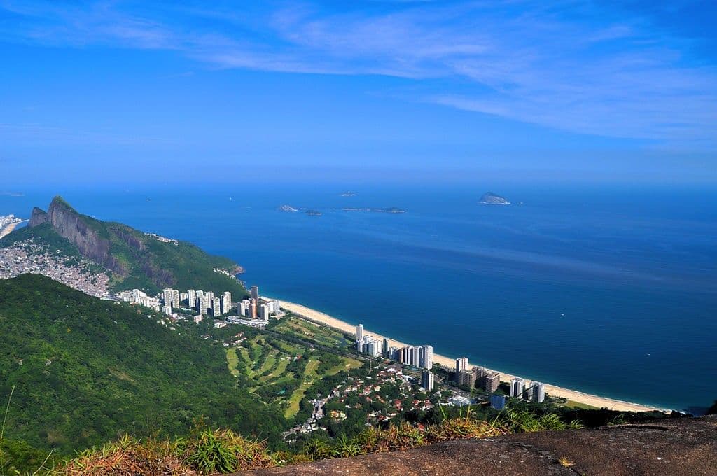 View from Pedra Bonita in Rio de Janeiro, Brazil.