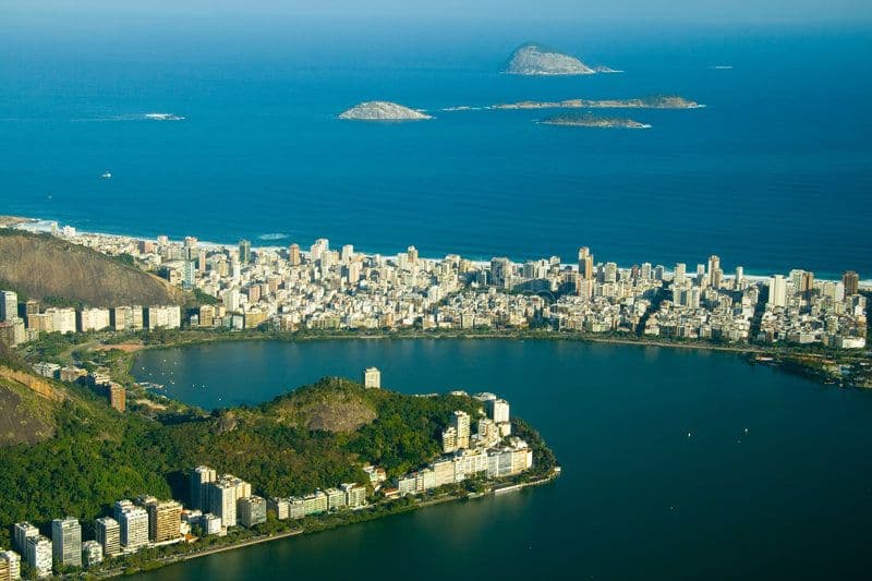 Lagoa Rodrigo de Freitas, Rio de Janeiro, Brazil.