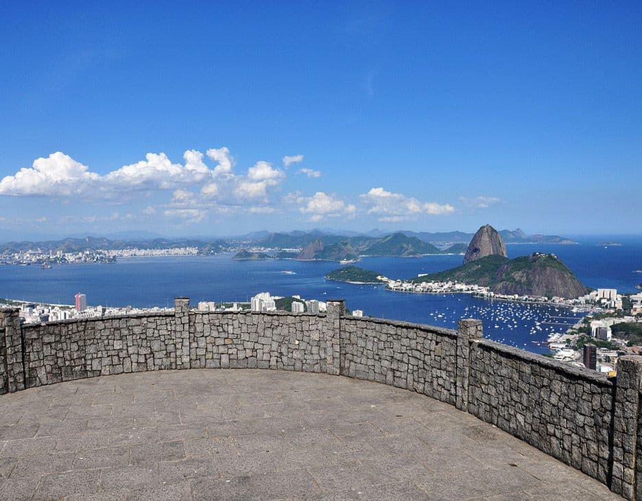 View from Mirante Dona Marta in Rio de Janeiro, Brazil.