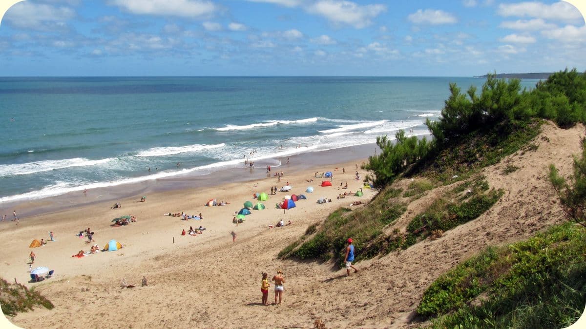 Playas del sur de Mar del Plata, Argentina.