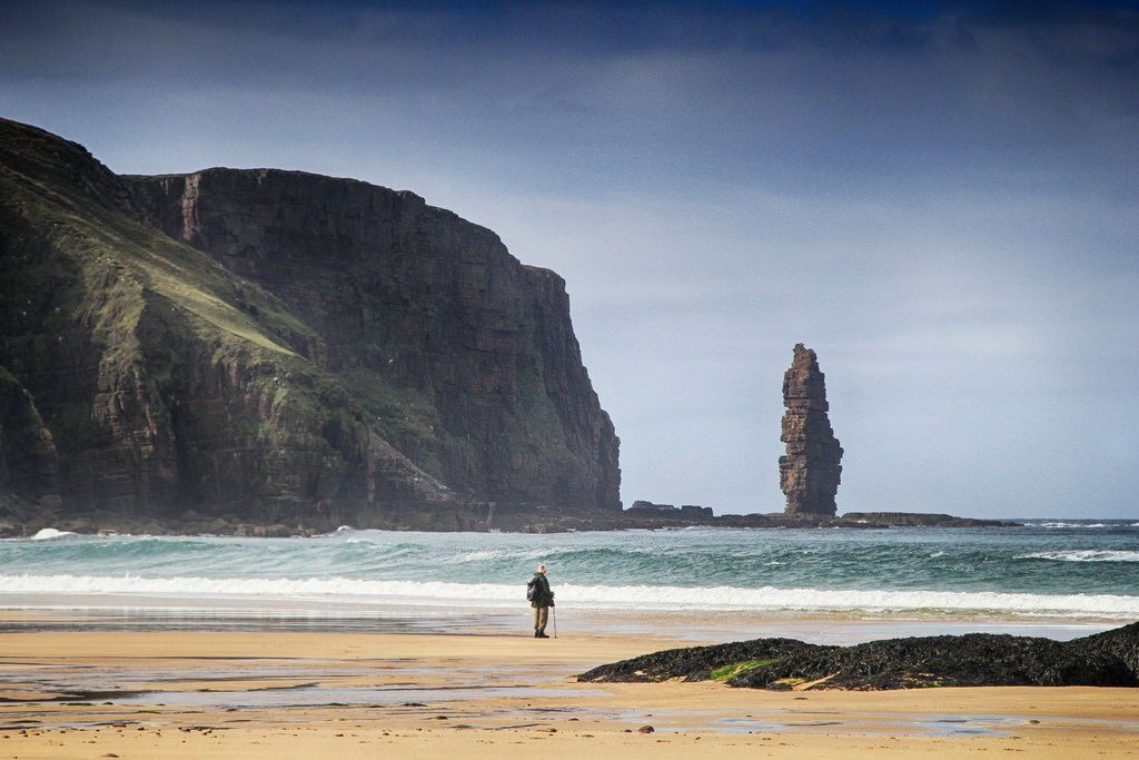 Sandwood Bay, a praia selvagem mais bonita da Escócia.