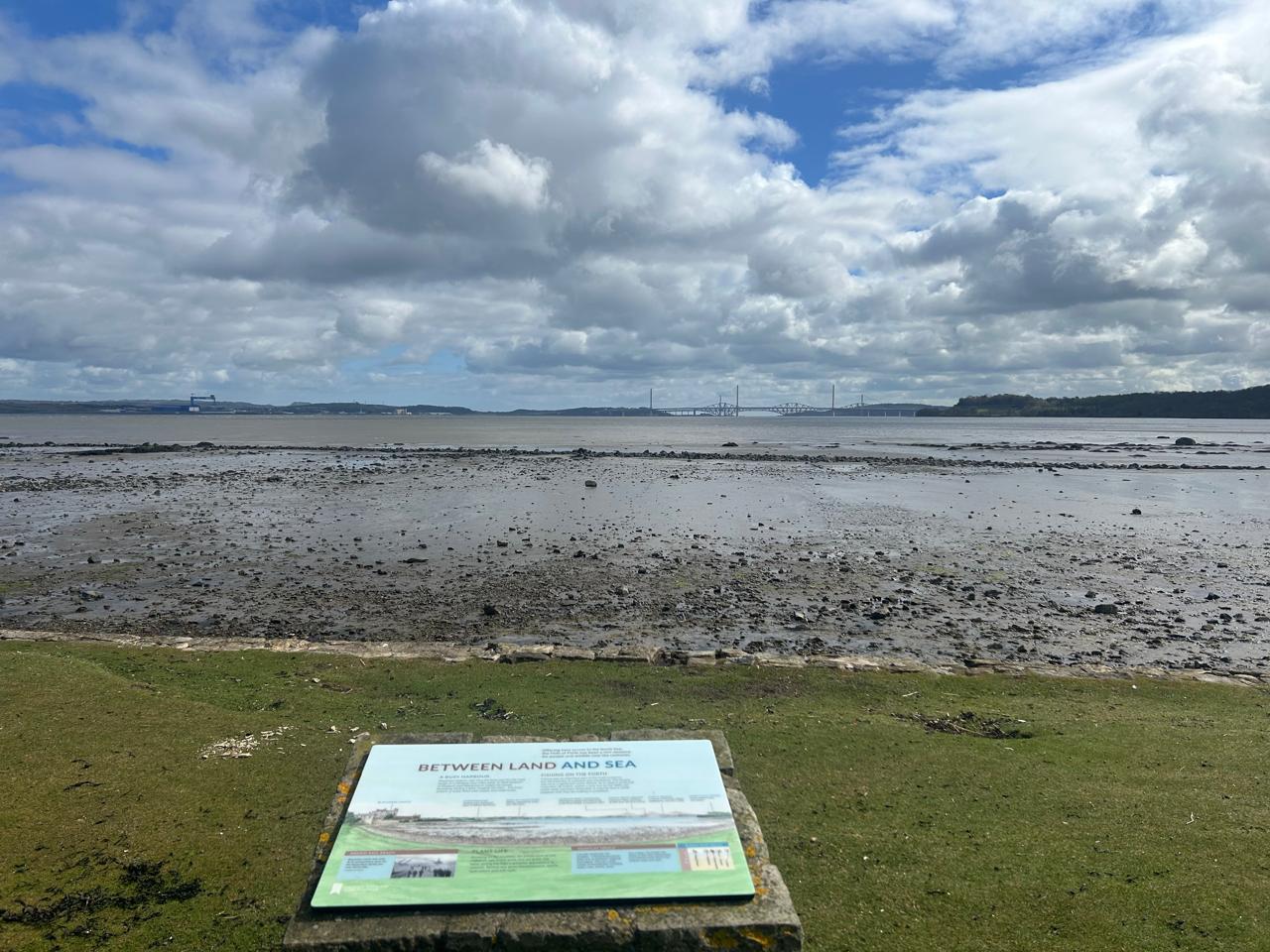 Views from Blackness towards the Forth Bridges. A perfect spot to observe the contrast between modern engineering and the wild coastline.