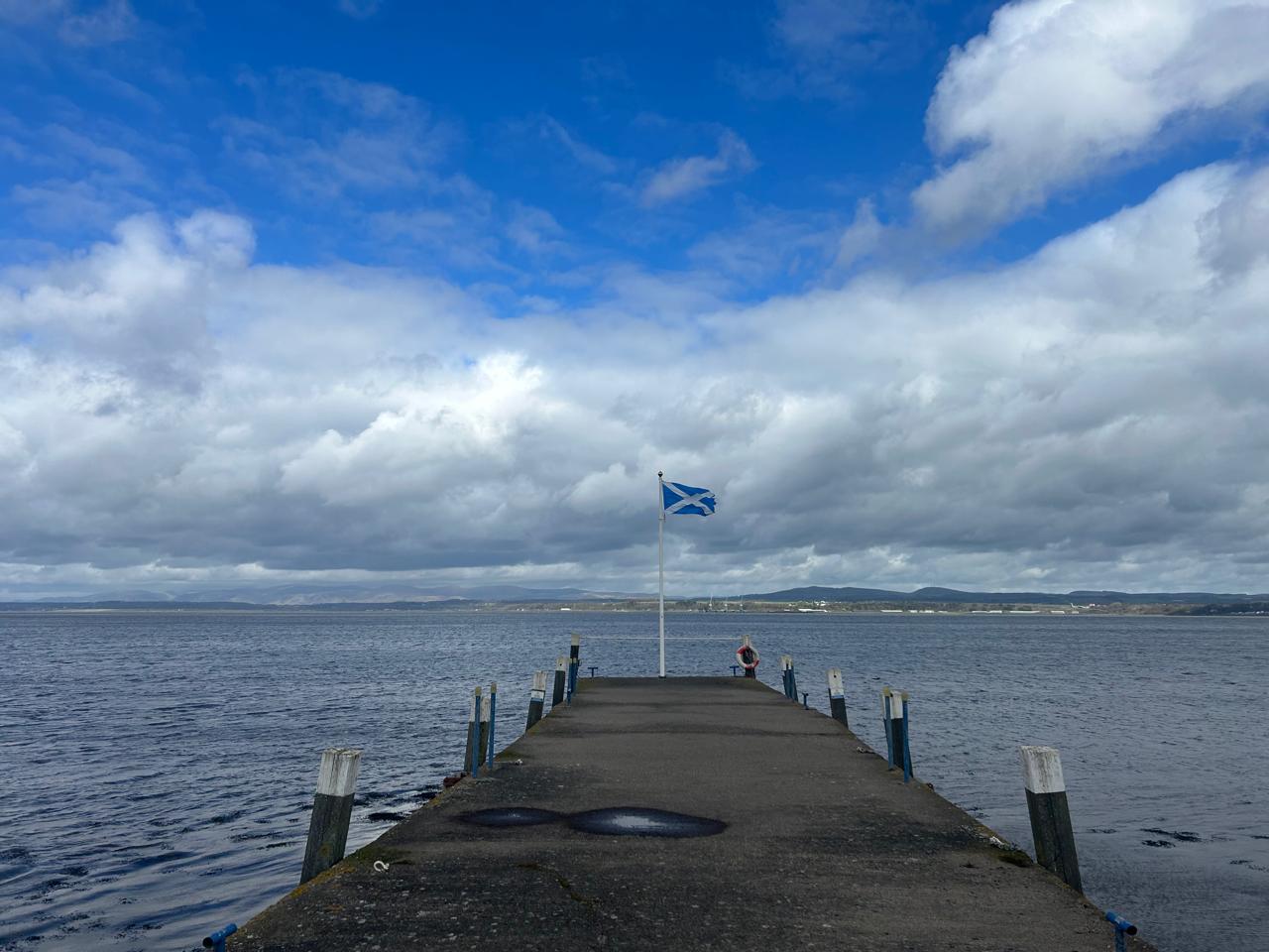 Blackness Pier, a robust stone structure stretching into the waters of the Forth that historically served to supply the castle and the village when sea transport was the primary route.