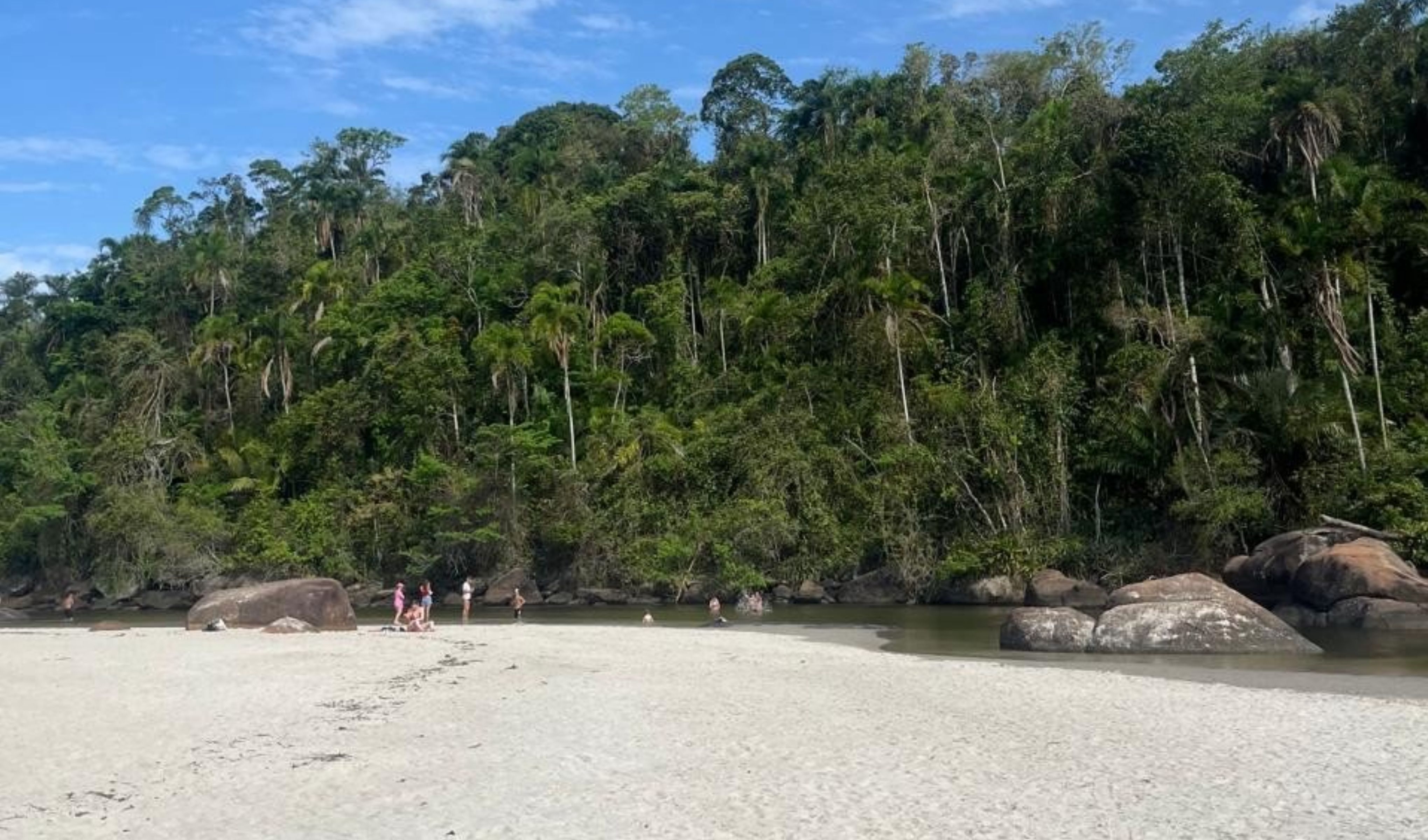 Ubatuba es el paraíso de los 'amantes de la playa'. Imaginate un lugar donde la selva tropical (la Mata Atlántica) parece que se va a caer adentro del mar azul.