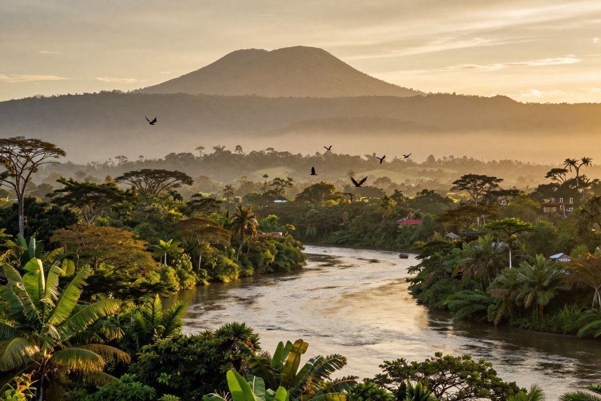 La Amazonía colombiana es un colosal santuario de selva tropical profunda, ríos caudalosos y biodiversidad extrema, donde conviven comunidades indígenas ancestrales, delfines rosados y una fauna única sin conexión terrestre con el resto del país.