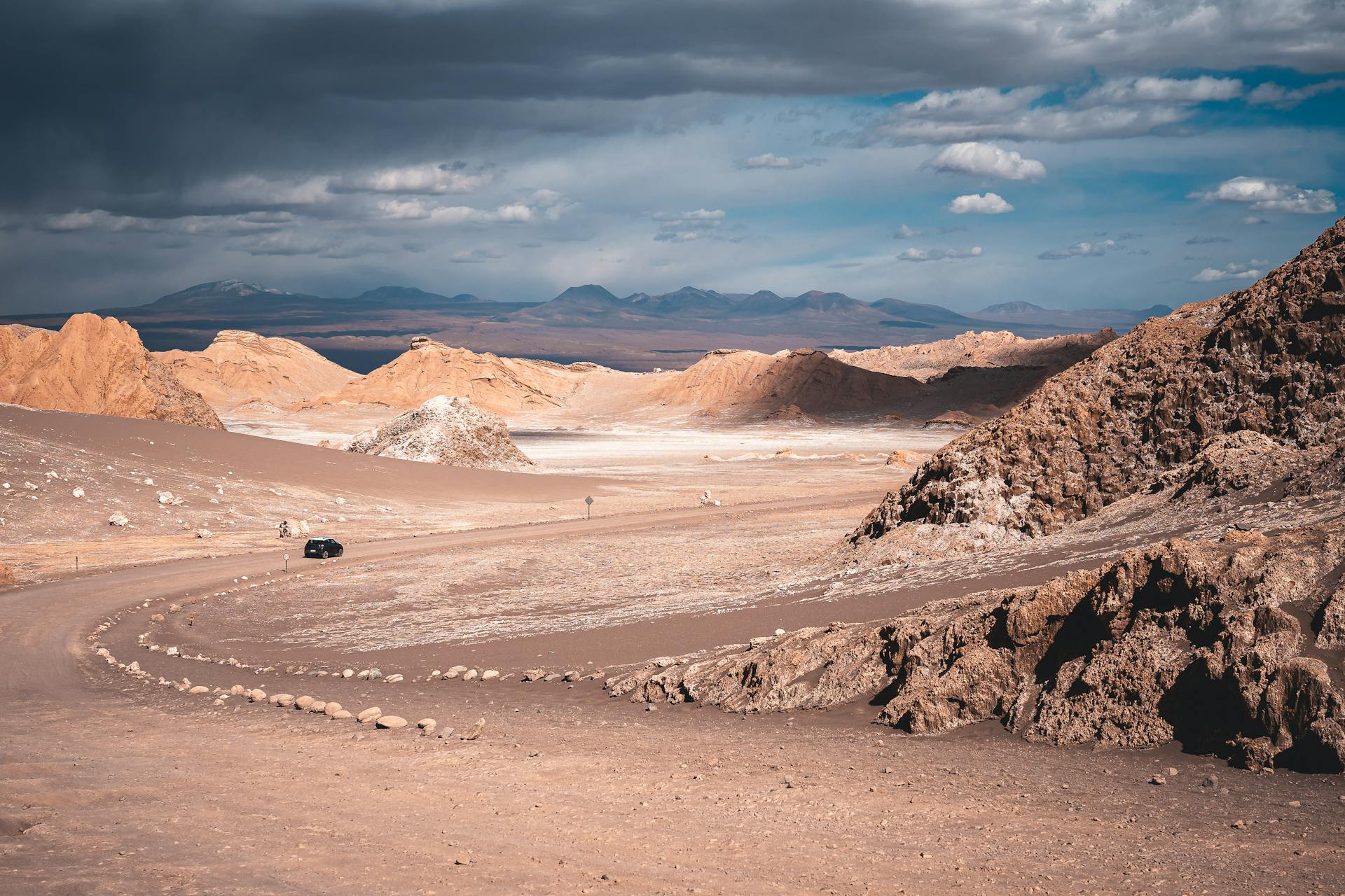 Paisaje del desierto de Atacama, uno de los lugares más áridos del planeta, en el norte de Chile.