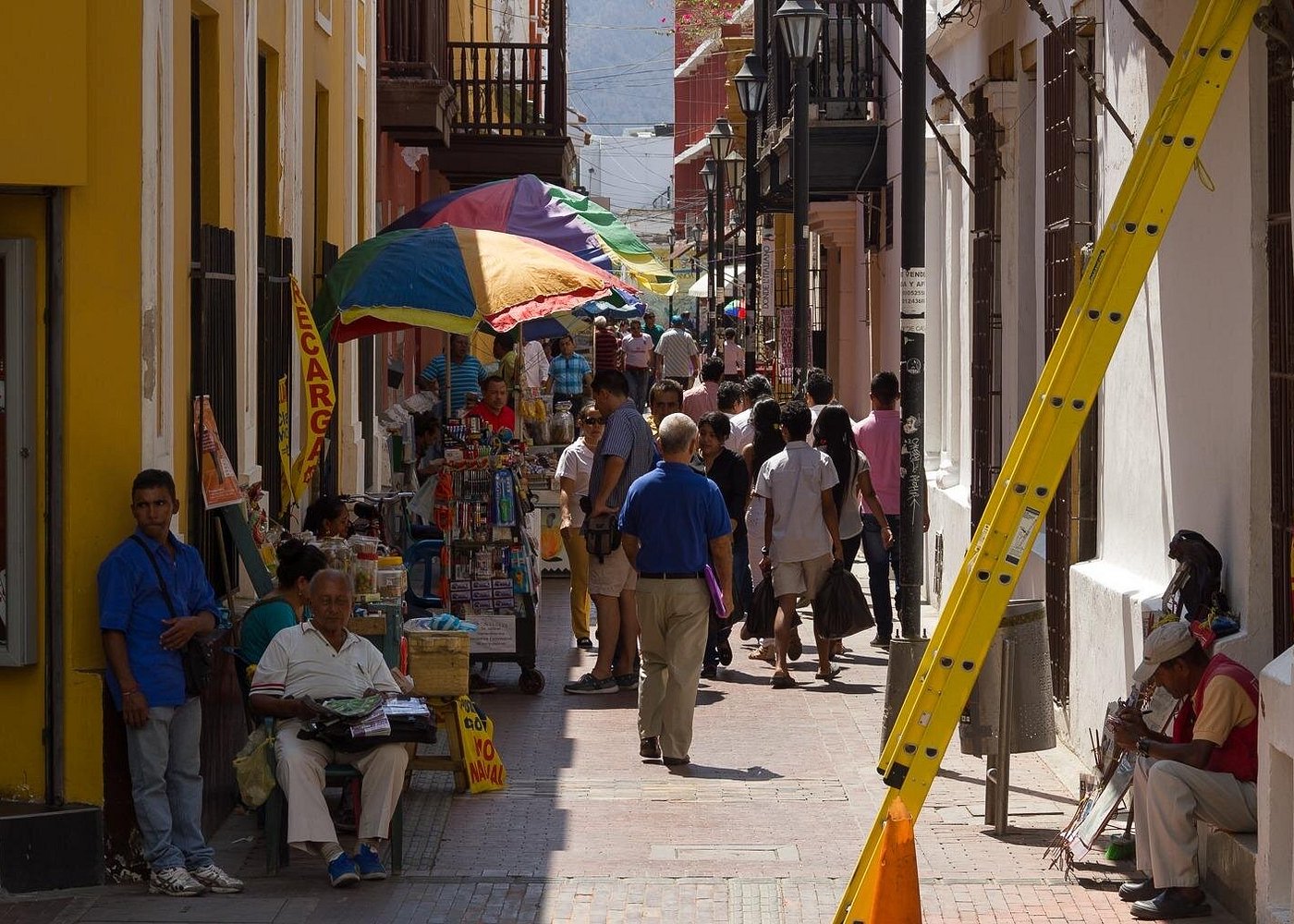 El Callejón del Correo (Carrera 3). Es la calle más famosa del centro. Es totalmente peatonal y está llena de mesas afuera, luces colgantes y fachadas coloniales restauradas.