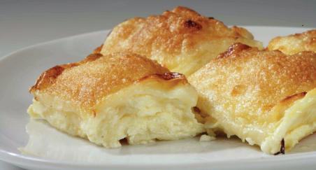 Štrukli. Es el plato típico de Zagreb. Masa rellena de queso fresco y crema.