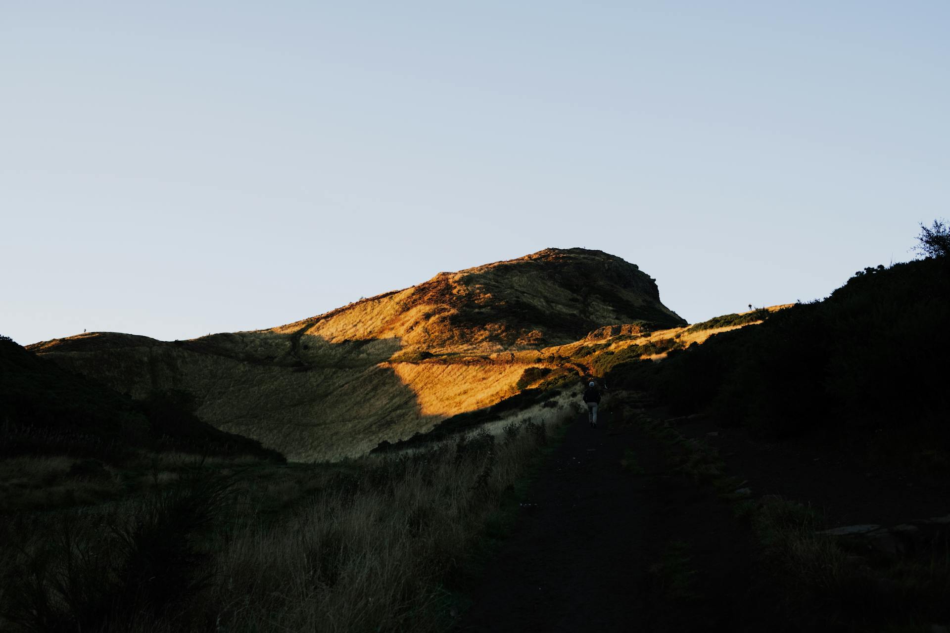Panoramic view from Arthur’s Seat, Edinburgh, Scotland.