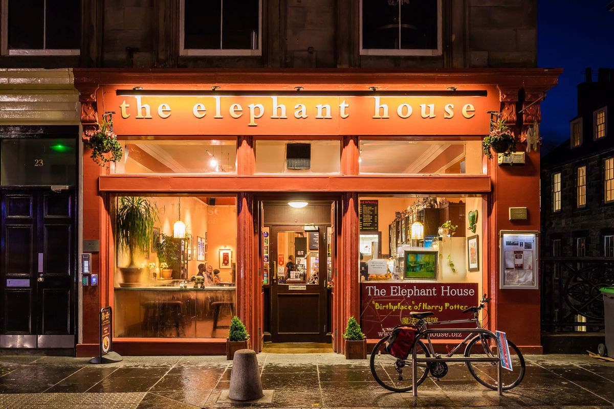 The Elephant House Cafe em Edimburgo, Escócia.