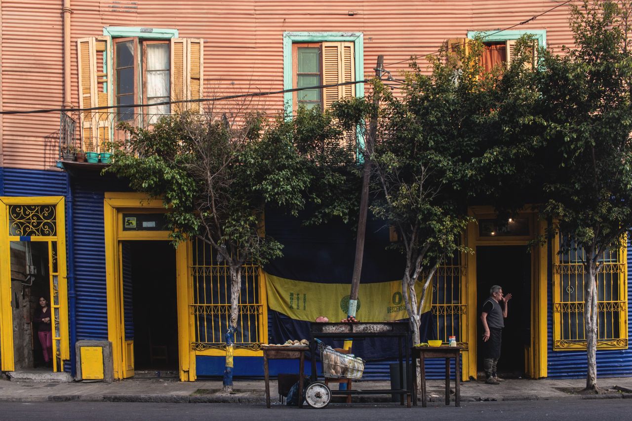 Arredores da Bombonera no bairro de La Boca, Buenos Aires.