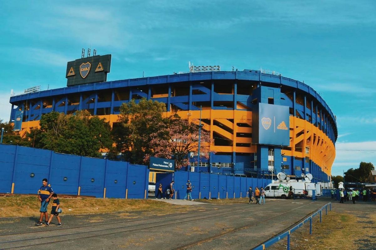 La Bombonera, mítico estádio do Club Atlético Boca Juniors. La Boca, Buenos Aires.