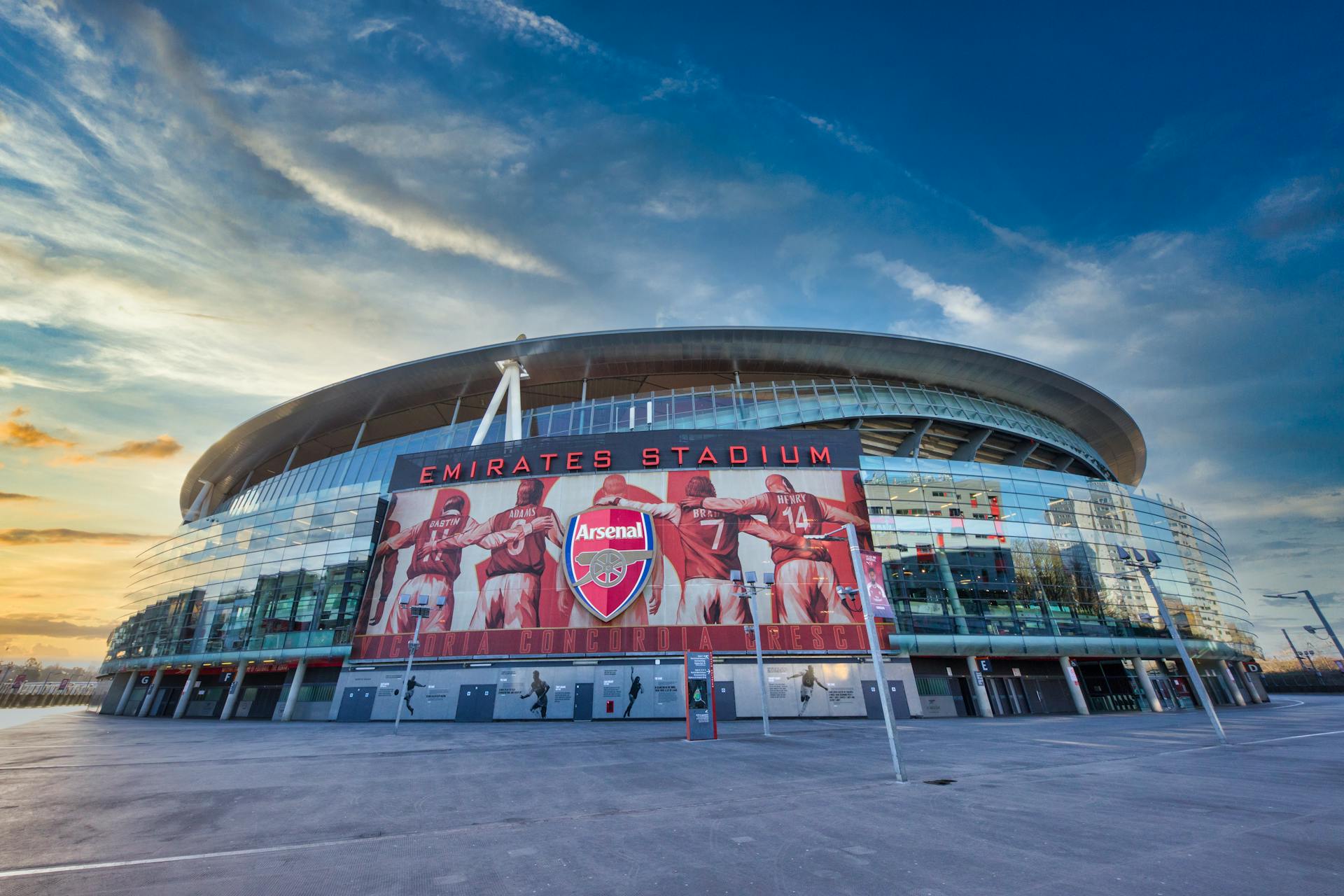 Emirates Stadium.