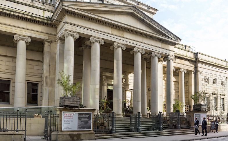 Manchester Art Gallery, exhibe obras de arte clásico y moderno, en el centro de Manchester, Inglaterra.