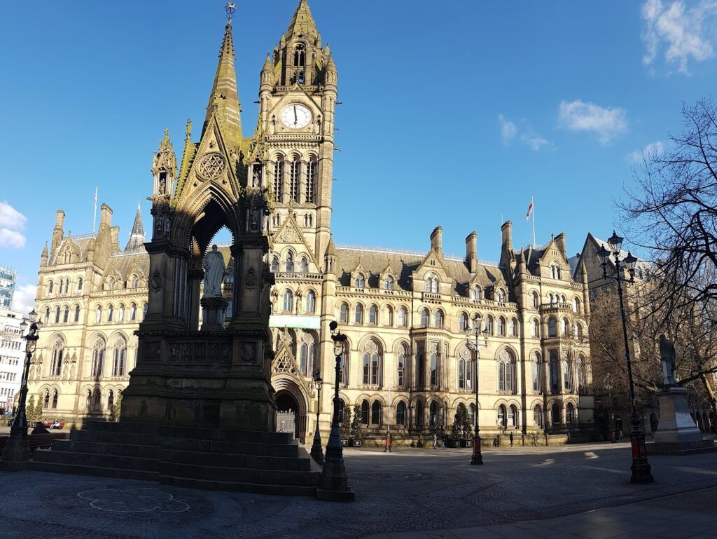 Ayuntamiento de Manchester, Inglaterra.
