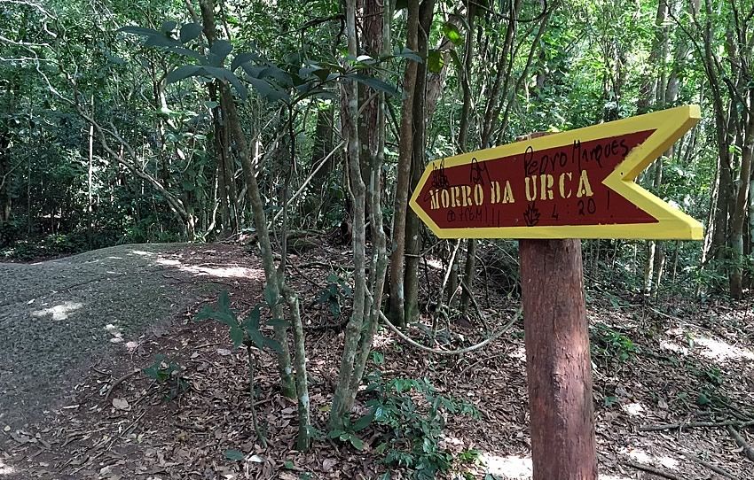 Trail to the summit of Morro da Urca in Rio de Janeiro.