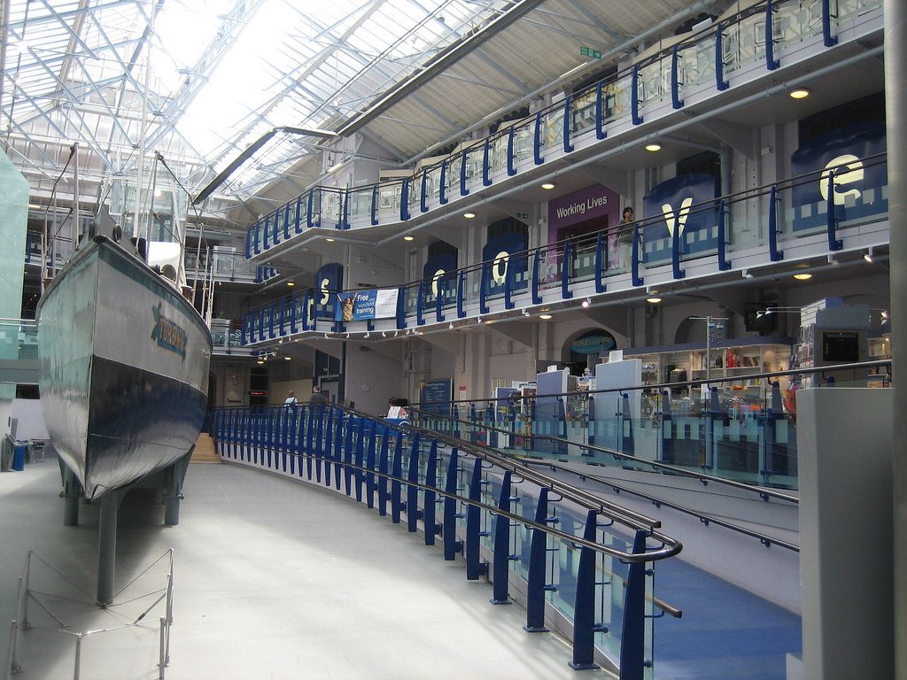The Discovery Museum housing iconic naval and industrial exhibits from the British Northeast. Newcastle, England.