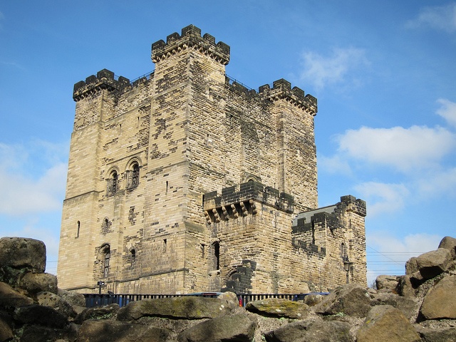 The historic Castle Keep, standing witness to centuries of history in Newcastle.
