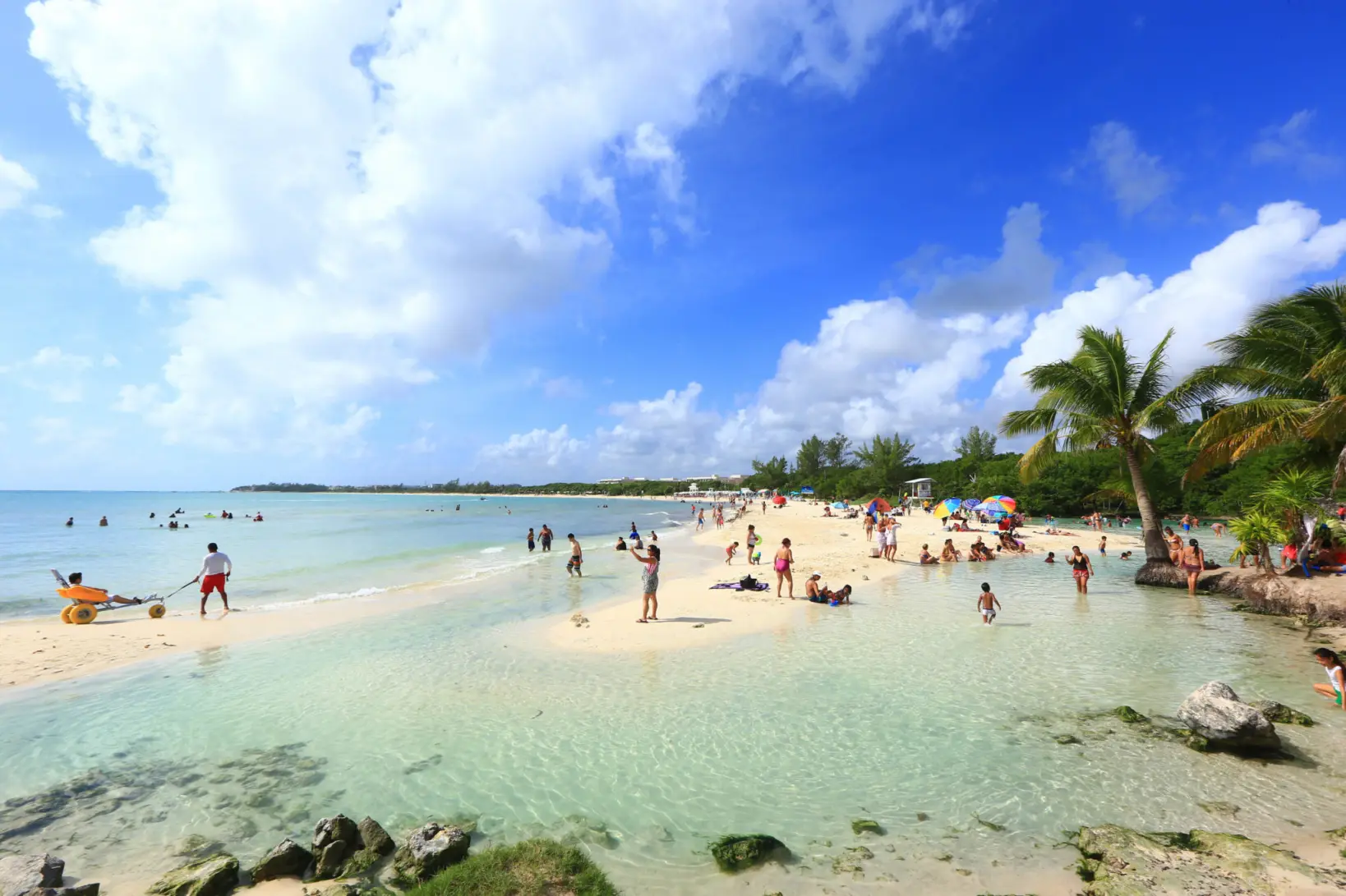 Playa de Punta Esmeralda, en Playa del Carmen, Quintana Roo.