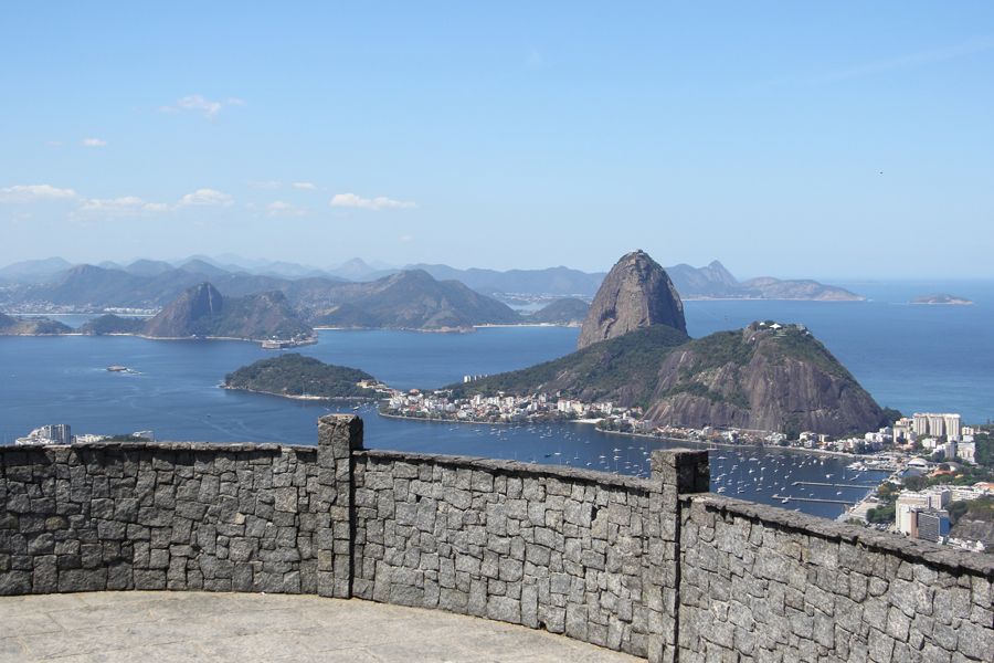 Vista panorámica de Río de Janeiro desde el Mirante Dona Marta.