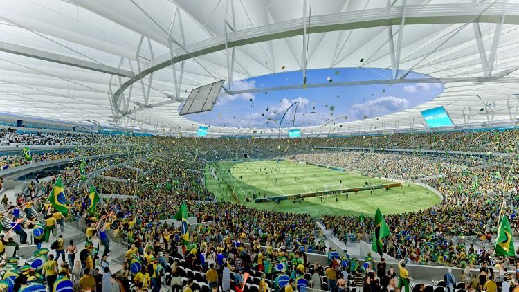 Estadio Maracaná de Rio de Janeiro, Brasil. 