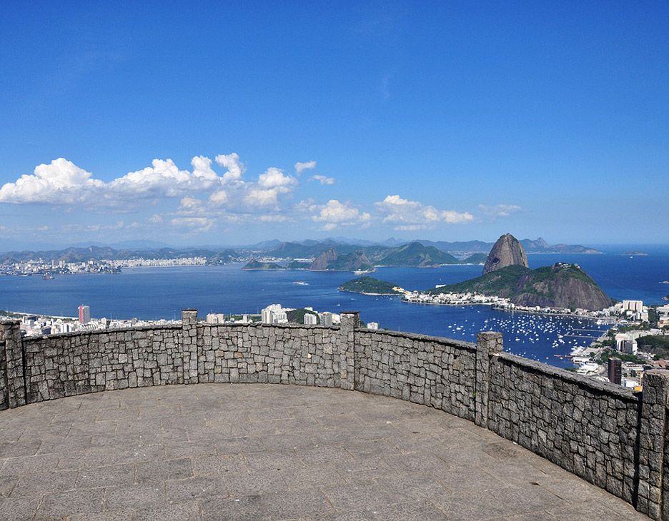 Vista desde el Mirante Dona Marta en Río de Janeiro, Brasil.