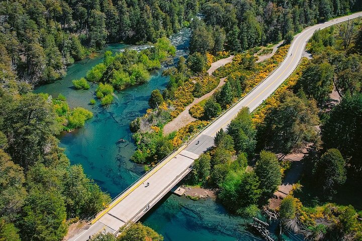 Scenery along the Road of the Seven Lakes in northern Patagonia, Argentina.
