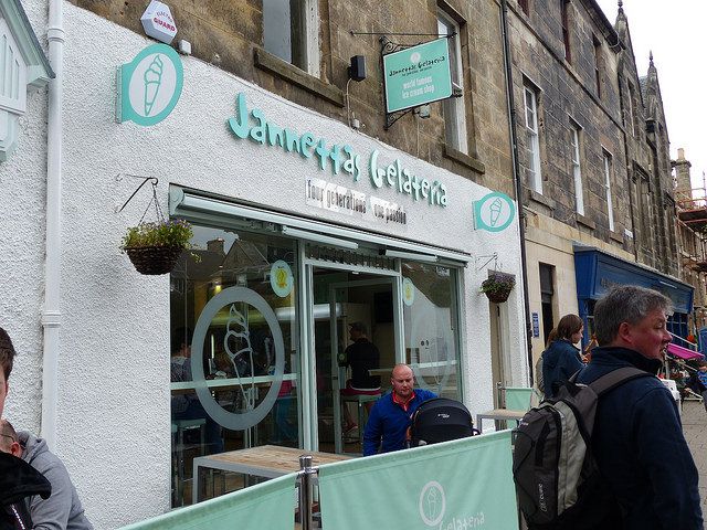 Jannettas Gelateria em Saint Andrews, Escócia.