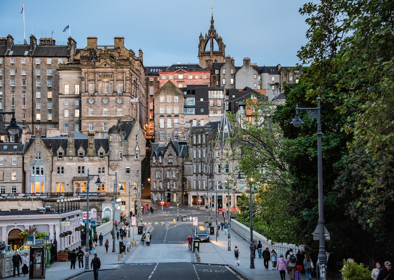 View of Edinburgh's Old Town, Scotland, United Kingdom.